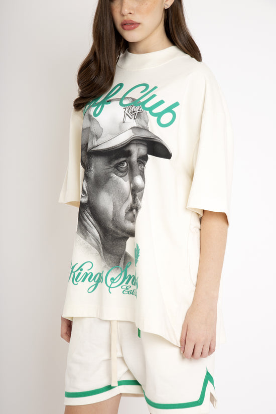Kings Golf Club Face T-shirt - Off-White
