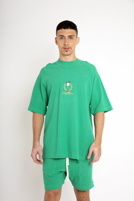 Kings Oversized Golf Club Gros-Grain T-shirt - Green