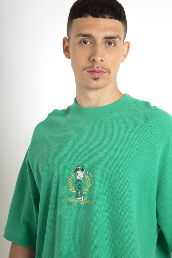 Kings Oversized Golf Club Gros-Grain T-shirt - Green