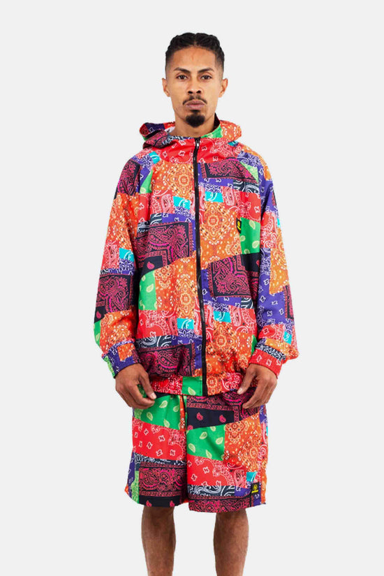 Kings Multicolor Patchwork Windbreaker Jacket