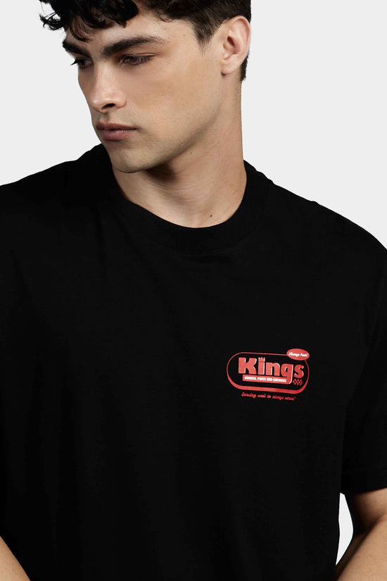 Kings Burger Graphic Tee – Black
