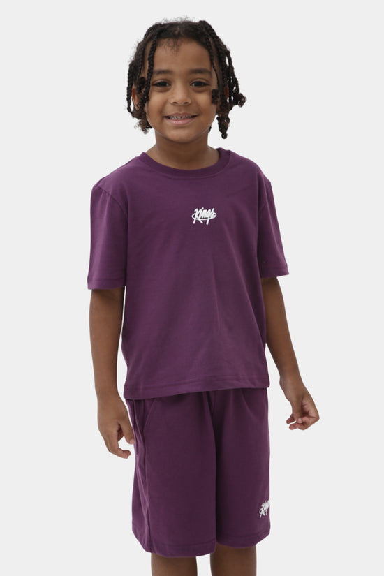 Kings Kids Set – Grape Edition (Tee + Shorts)