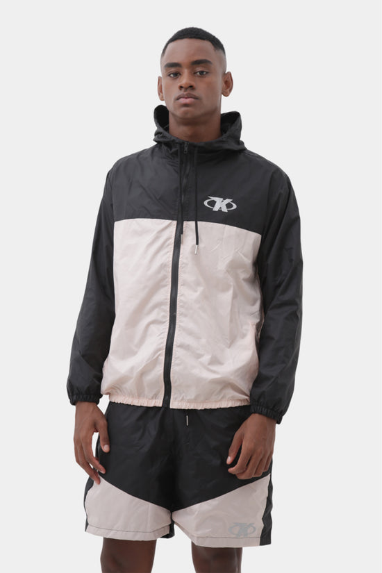 Kings Block Windbreaker – Black & Sand