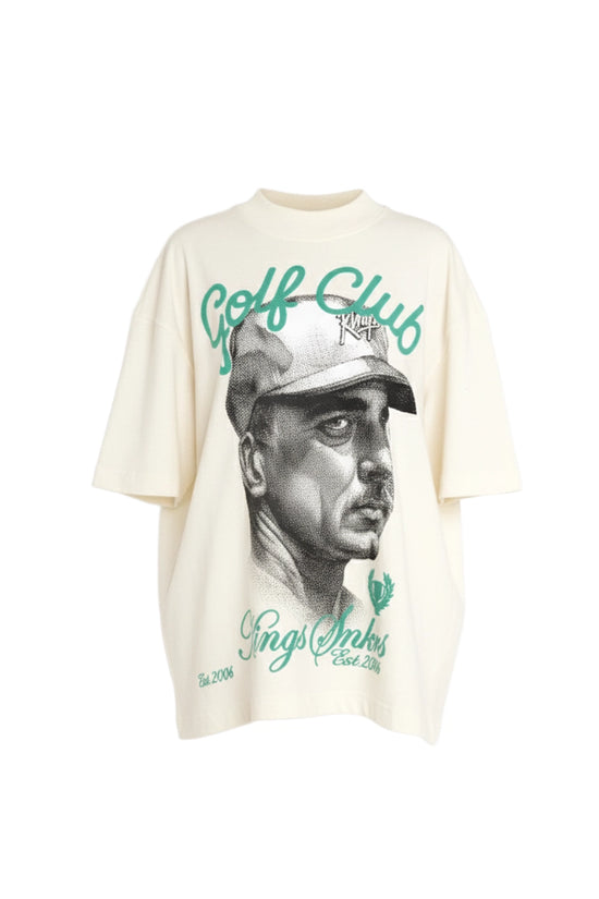 KINGS GOLF CLUB FACE T-SHIRT OFF-WHITE