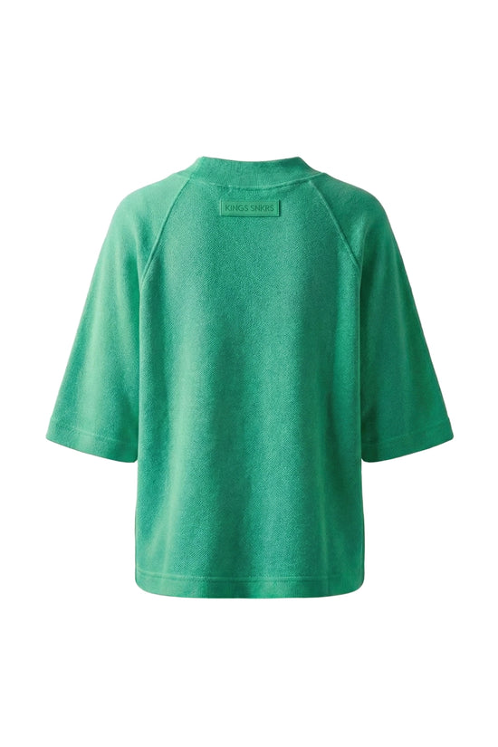KINGS OVERSIZED GOLF CLUB GROS-GRAIN T-SHIRT GREEN