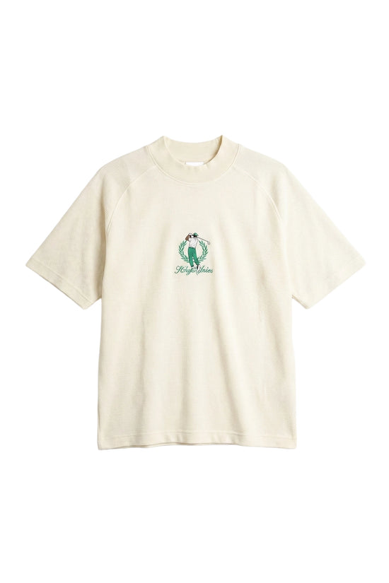 KINGS OVERSIZED GOLF CLUB GROS-GRAIN T-SHIRT OFF-WHITE