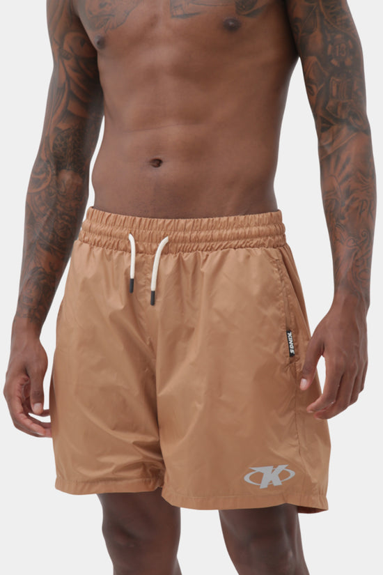 Kings Windbreaker Shorts - Brown